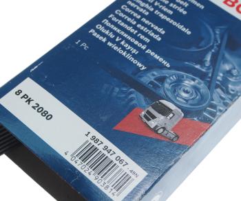 1 989 р. Ремень приводной поликлиновой 8PK2080 MERCEDES Atego BOSCH BOSCH 1987947067  с доставкой в г. Воронеж. Увеличить фотографию 2