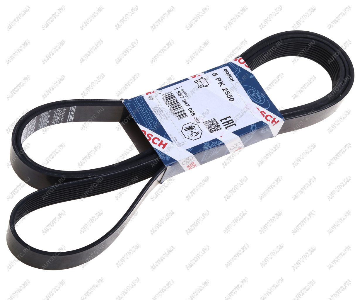 3 699 р. Ремень приводной поликлиновой 8PK2550 BOSCH BOSCH 1987947068  с доставкой в г. Воронеж