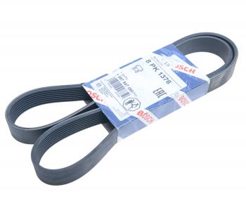 1 649 р. Ремень приводной поликлиновой 8PK1376 MAN TGA 33.360 (D 2866) BOSCH BOSCH 1987947090  с доставкой в г. Воронеж. Увеличить фотографию 1