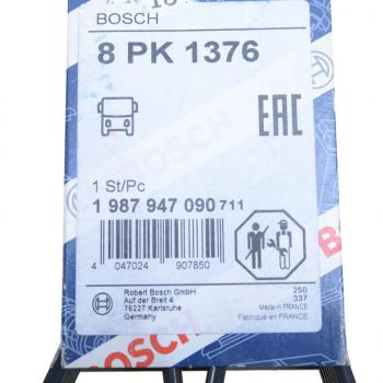 1 649 р. Ремень приводной поликлиновой 8PK1376 MAN TGA 33.360 (D 2866) BOSCH BOSCH 1987947090  с доставкой в г. Воронеж. Увеличить фотографию 4