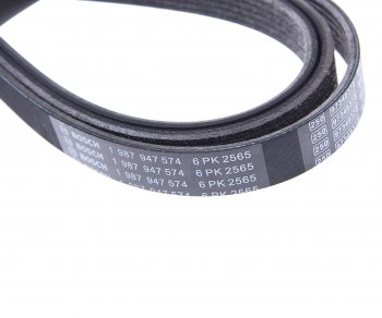 2 389 р. Ремень приводной поликлиновой 6PK2565 MITSUBISHI Outlander (06-) BOSCH BOSCH 1987947574  с доставкой в г. Воронеж. Увеличить фотографию 2