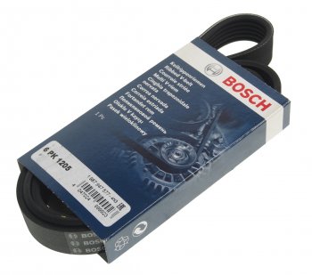 1 169 р. Ремень приводной поликлиновой 6PK1205 BOSCH BOSCH 1987947577  с доставкой в г. Воронеж. Увеличить фотографию 1