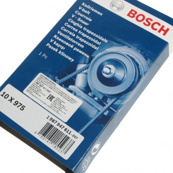 399 р. Ремень приводной клиновой 10х975 BOSCH BOSCH 1987947611  с доставкой в г. Воронеж. Увеличить фотографию 2