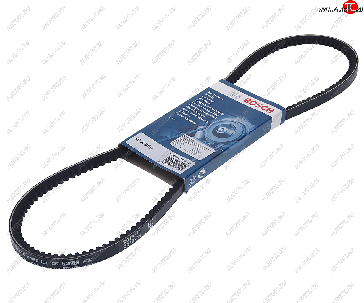 389 р. Ремень приводной клиновой 10х980 BMW 5 (E34) BOSCH BOSCH 1987947612 BOSCH 1987947612  с доставкой в г. Воронеж