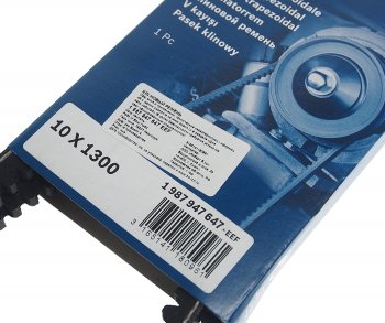 579 р. Ремень ГАЗ,Валдай приводной клиновой 4.8 TD 10X1300 BOSCH BOSCH 1987947647  с доставкой в г. Воронеж. Увеличить фотографию 2