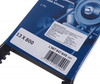 379 р. Ремень приводной клиновой 13х800 BOSCH BOSCH 1987947649 BOSCH 1987947649  с доставкой в г. Воронеж. Увеличить фотографию 2