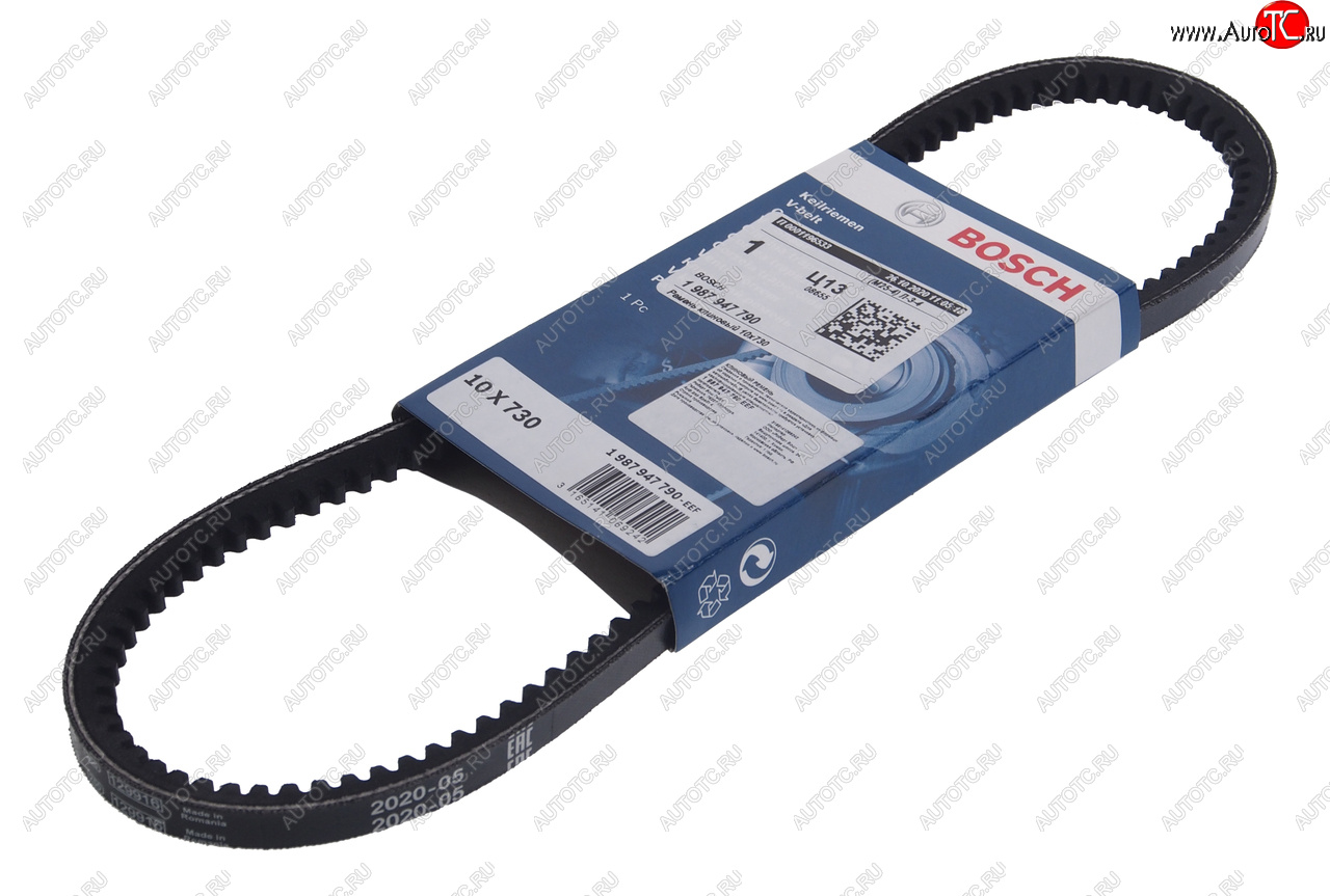 288 р. Ремень приводной клиновой 10X730 BOSCH BOSCH 1987947790  с доставкой в г. Воронеж