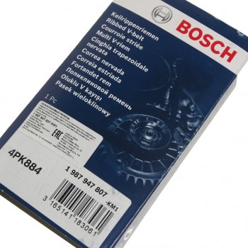 639 р. Ремень приводной поликлиновой 4PK884 BOSCH BOSCH 1987947807 BOSCH 1987947807  с доставкой в г. Воронеж. Увеличить фотографию 2