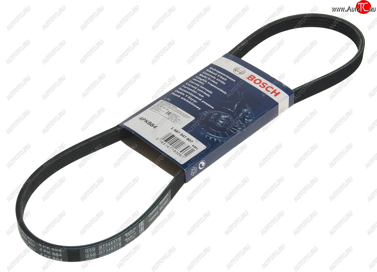 639 р. Ремень приводной поликлиновой 4PK884 BOSCH BOSCH 1987947807 BOSCH 1987947807  с доставкой в г. Воронеж