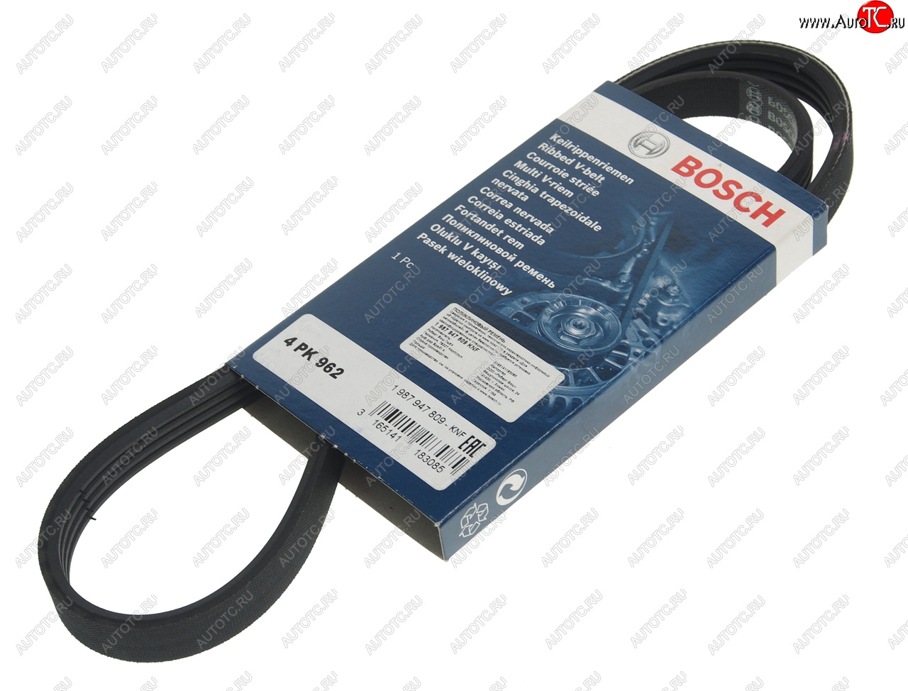 499 р. Ремень приводной поликлиновой 4PK962 BOSCH BOSCH 1987947809 BOSCH 1987947809  с доставкой в г. Воронеж