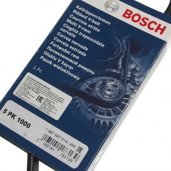 689 р. Ремень приводной поликлиновой 5PK1000 BOSCH BOSCH 1987947814  с доставкой в г. Воронеж. Увеличить фотографию 2