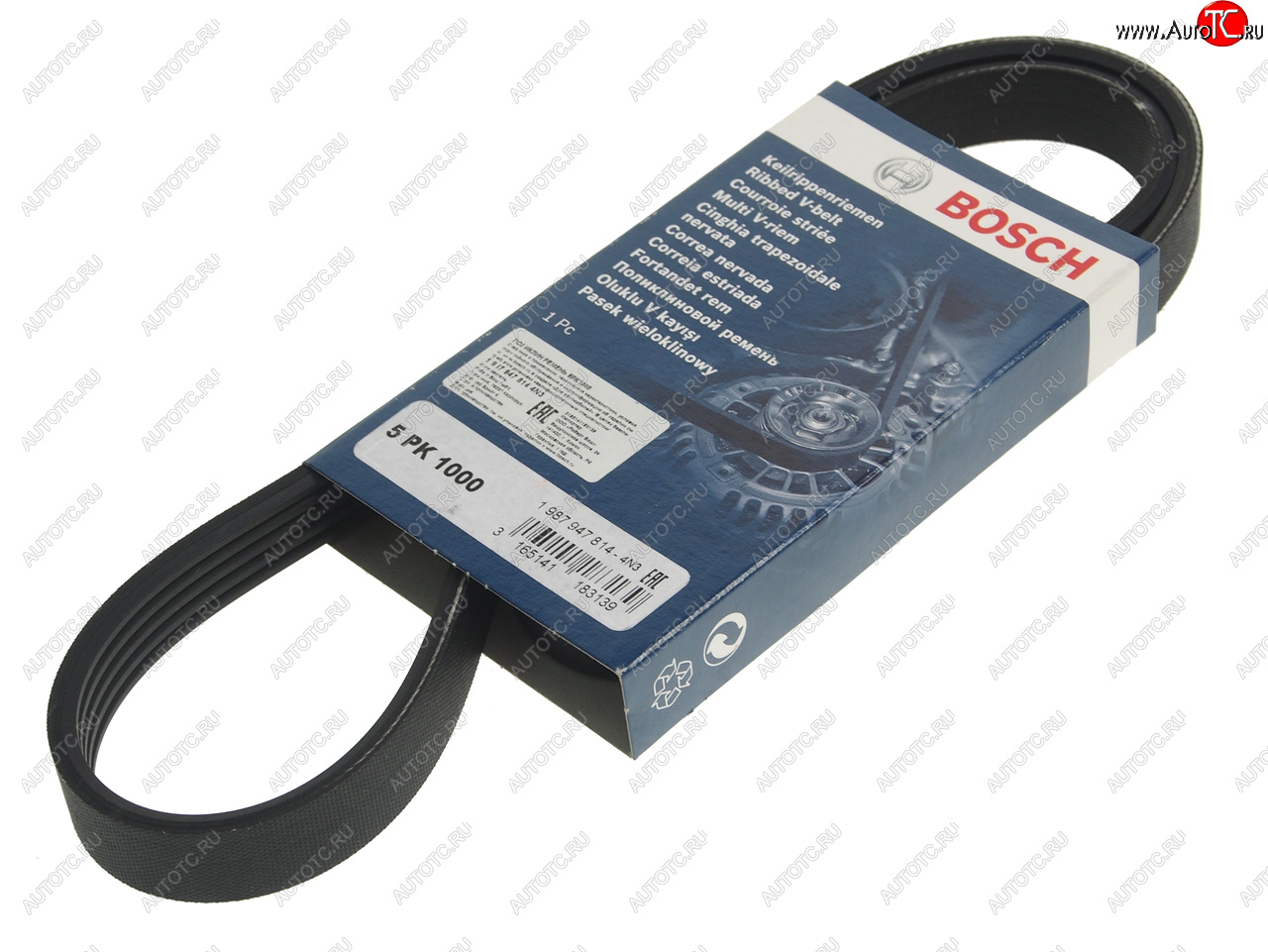 689 р. Ремень приводной поликлиновой 5PK1000 BOSCH BOSCH 1987947814  с доставкой в г. Воронеж