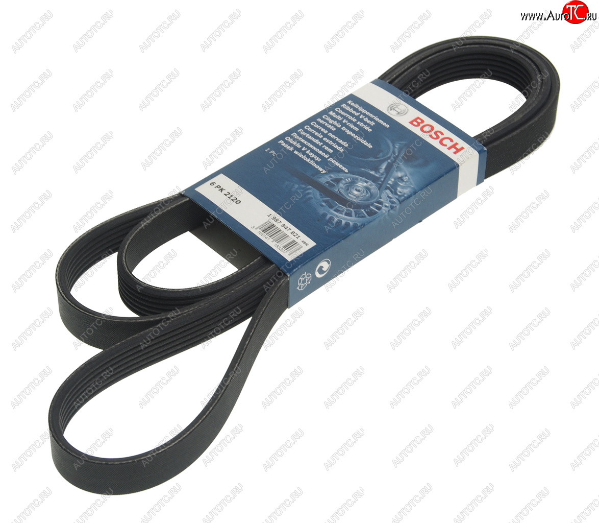 1 299 р. Ремень приводной поликлиновой 6PK2120 BOSCH BOSCH 1987947821  с доставкой в г. Воронеж