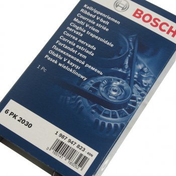 1 199 р. Ремень приводной поликлиновой 6PK2030 BOSCH BOSCH 1987947823 BOSCH 1987947823  с доставкой в г. Воронеж. Увеличить фотографию 2