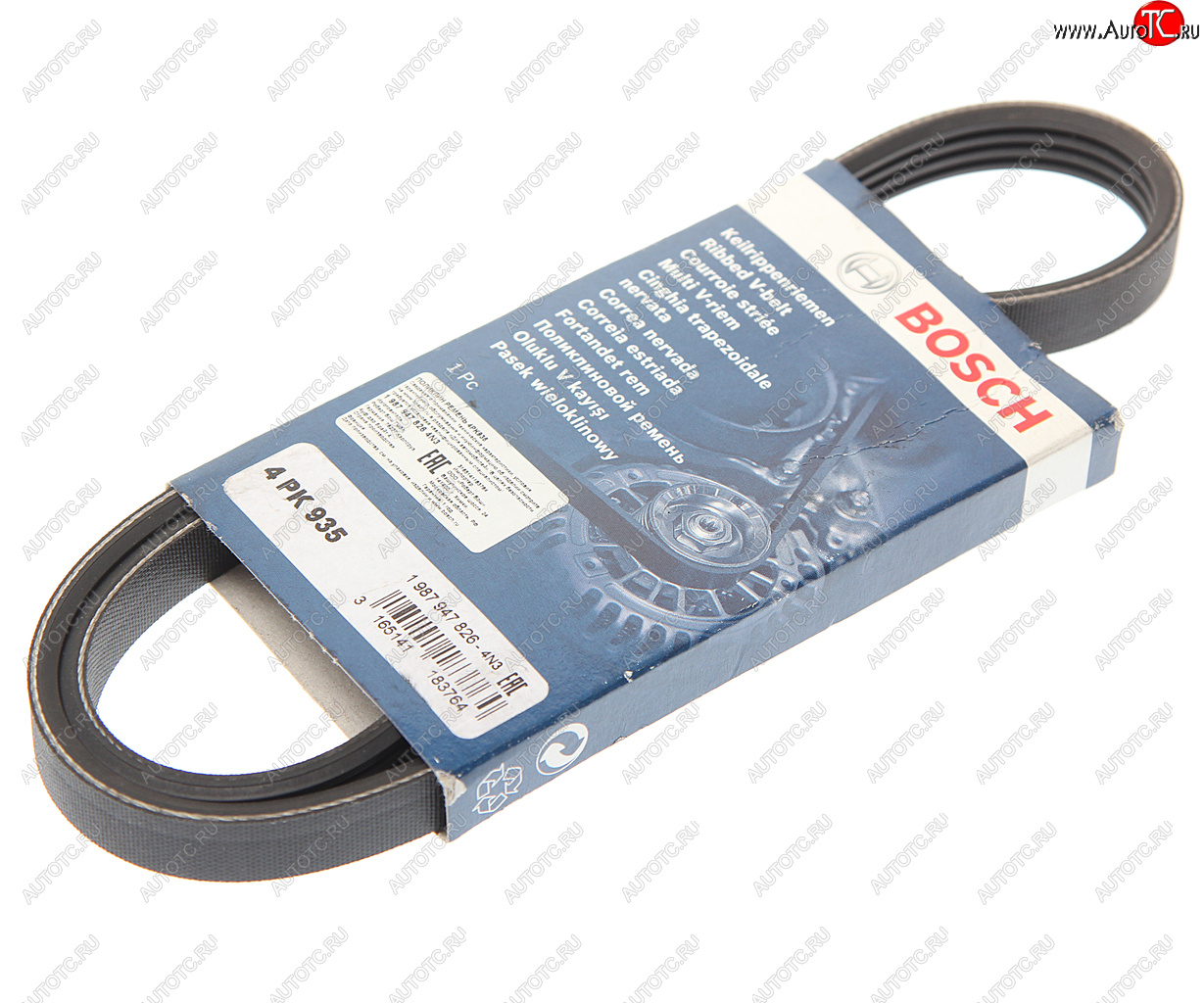549 р. Ремень приводной поликлиновой 4PK935 BOSCH BOSCH 1987947826  с доставкой в г. Воронеж