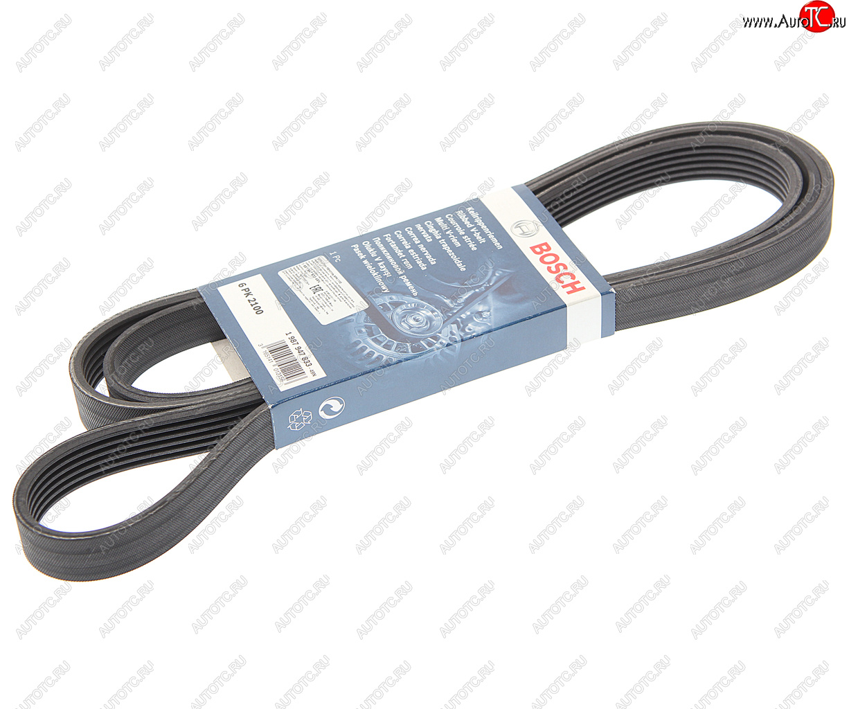 1 469 р. Ремень приводной поликлиновой 6PK2100 BOSCH BOSCH 1987947833  с доставкой в г. Воронеж