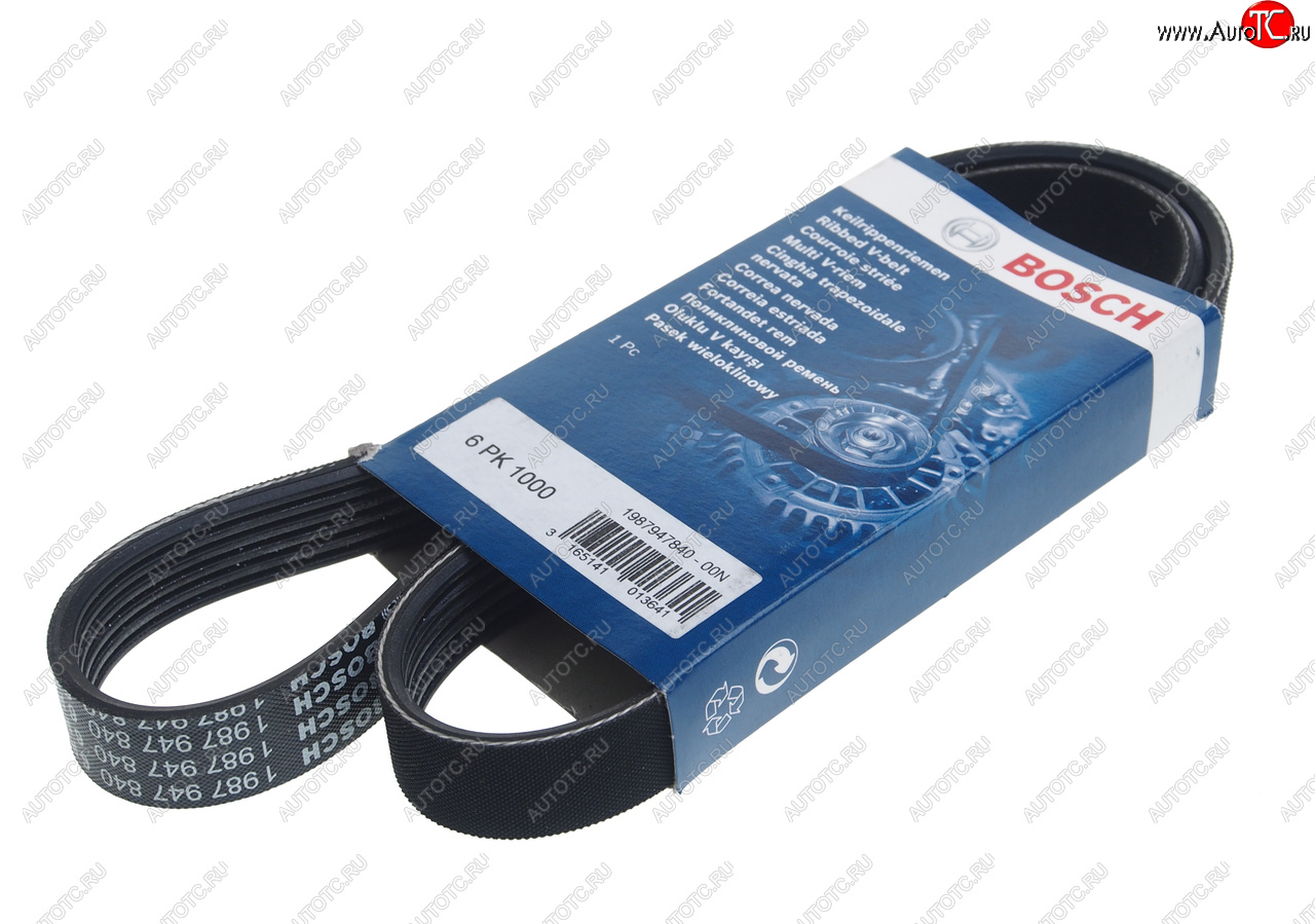 959 р. Ремень приводной поликлиновой 6PK1000 BOSCH BOSCH 1987947840  с доставкой в г. Воронеж