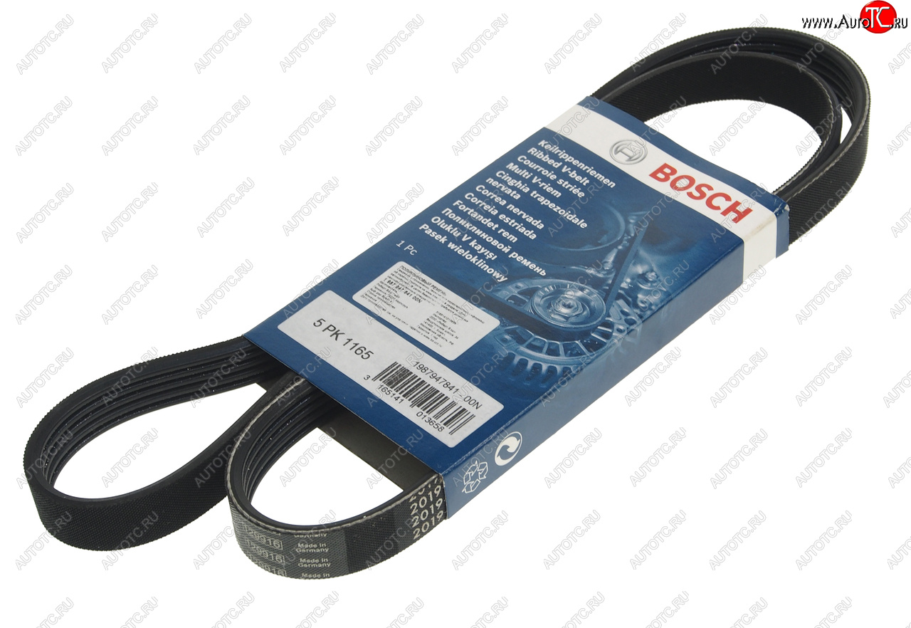 729 р. Ремень приводной поликлиновой 5PK1165 BOSCH BOSCH 1987947841  с доставкой в г. Воронеж