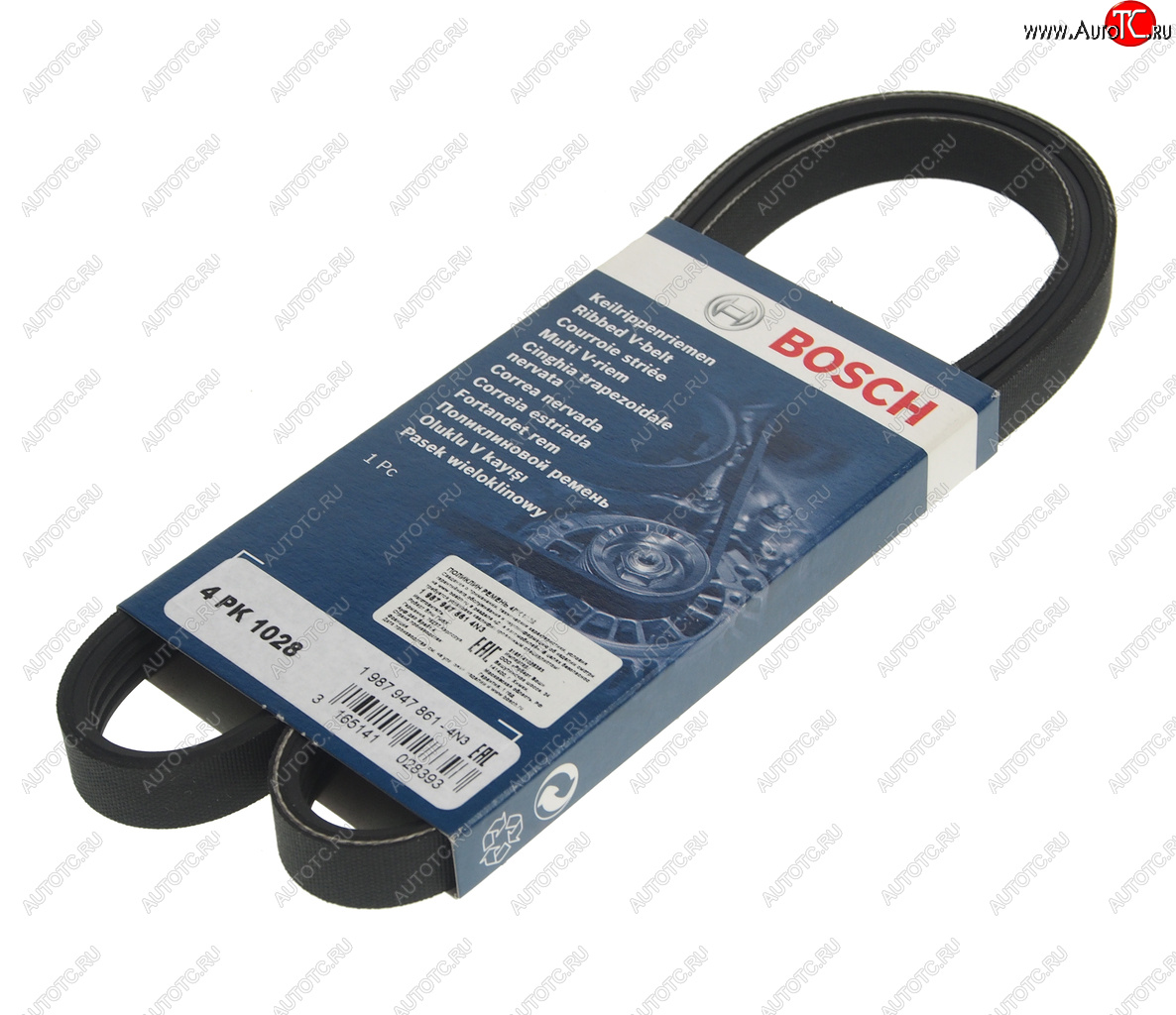 569 р. Ремень приводной поликлиновой 4PK1028 BOSCH BOSCH 1987947861  с доставкой в г. Воронеж