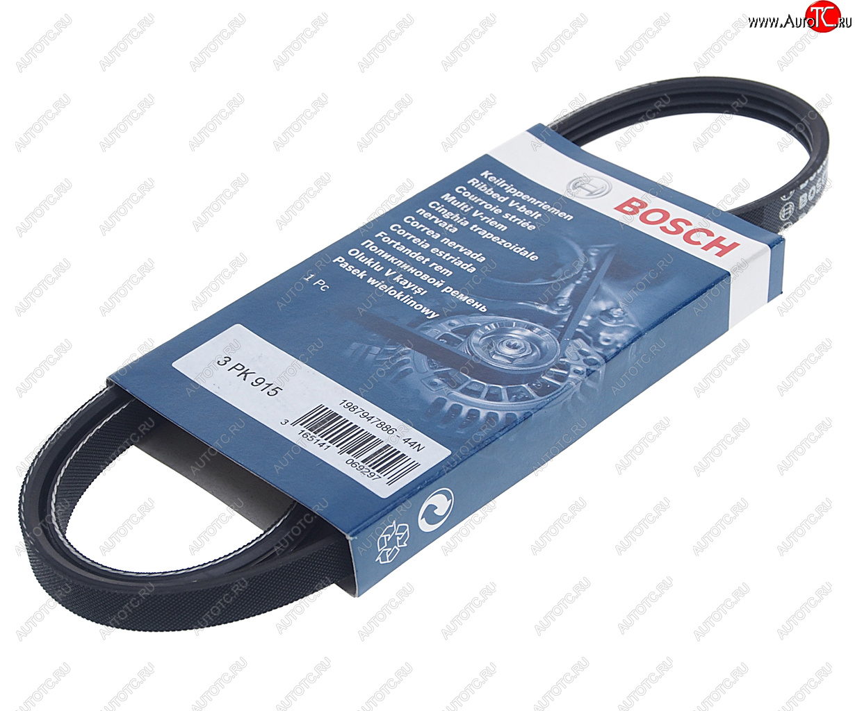 459 р. Ремень приводной поликлиновой 3РК915 BOSCH BOSCH 1987947886  с доставкой в г. Воронеж