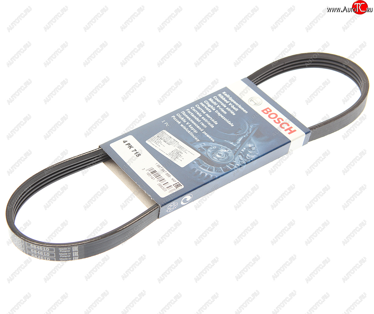 499 р. Ремень приводной поликлиновой 4PK715 BOSCH BOSCH 1987947888 BOSCH 1987947888  с доставкой в г. Воронеж