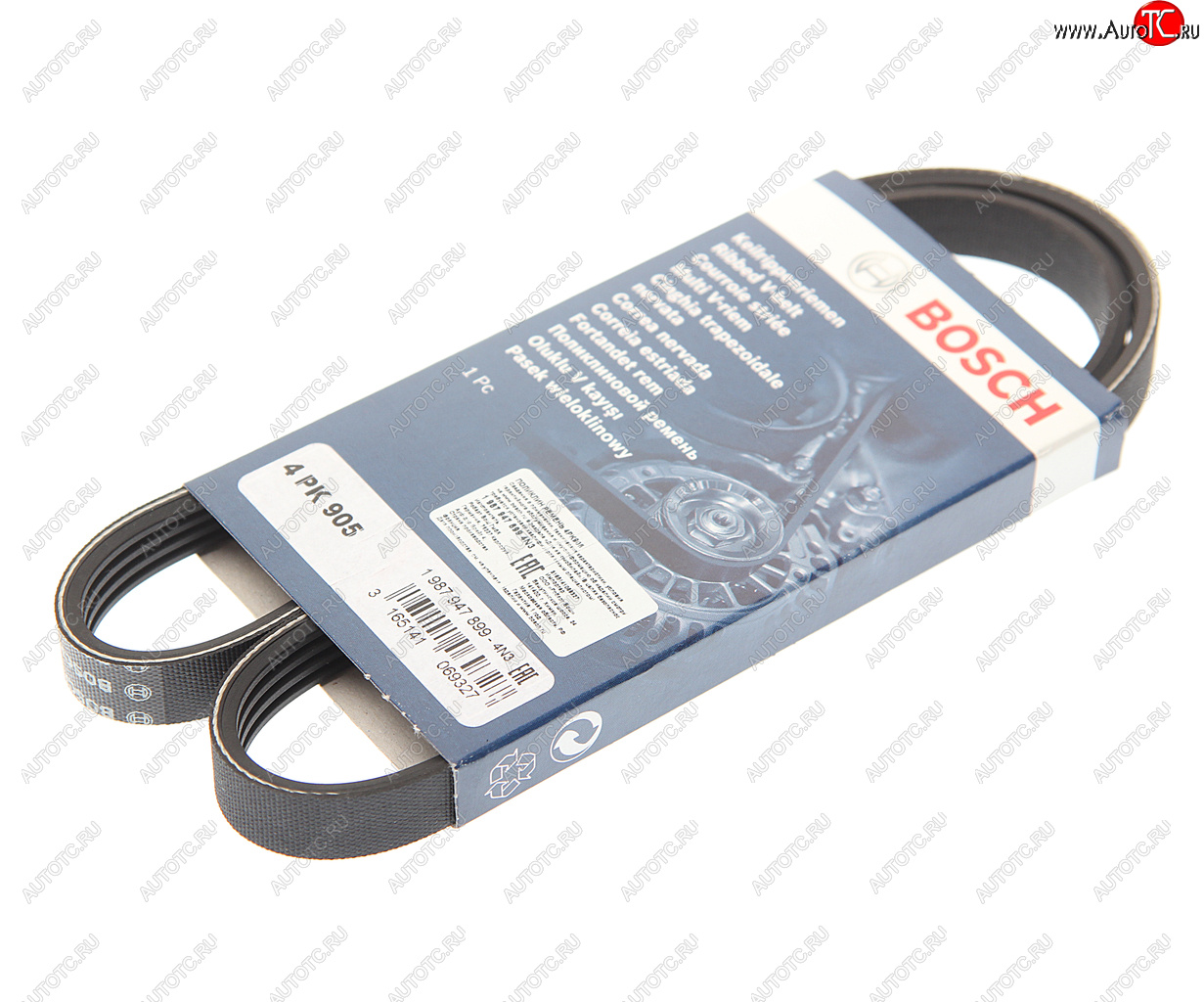599 р. Ремень приводной поликлиновой 4PK905 BOSCH BOSCH 1987947899  с доставкой в г. Воронеж