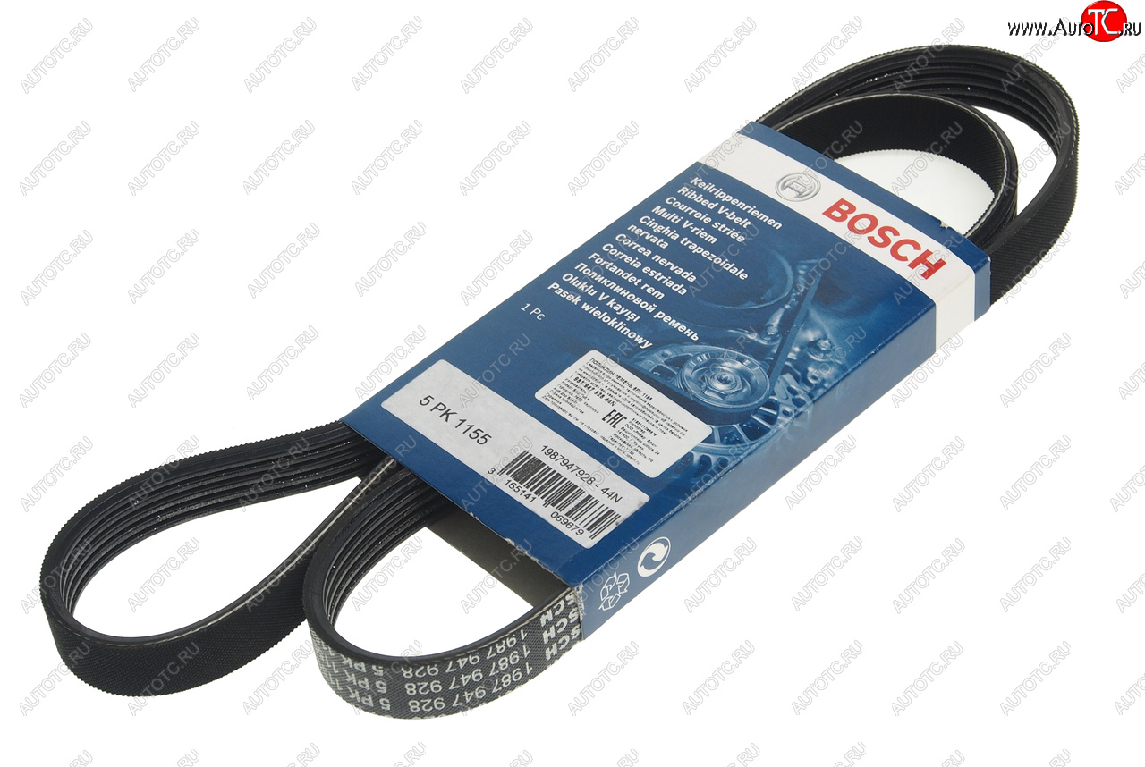 839 р. Ремень приводной поликлиновой 5PK1155 BOSCH BOSCH 1987947928  с доставкой в г. Воронеж