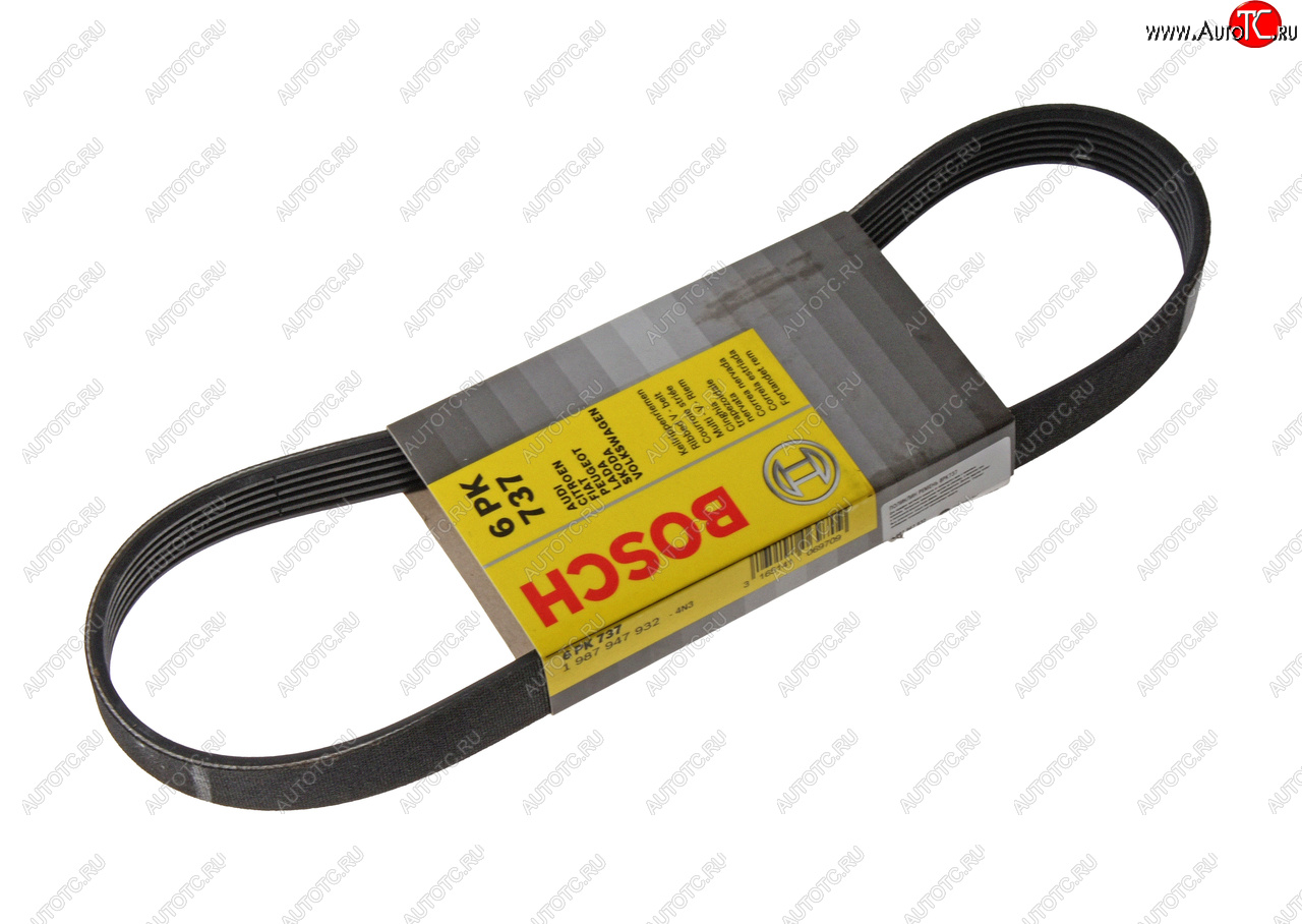 859 р. Ремень ВАЗ-2110-2112 генератора 16 клап.BOSCH BOSCH 1987947932  с доставкой в г. Воронеж