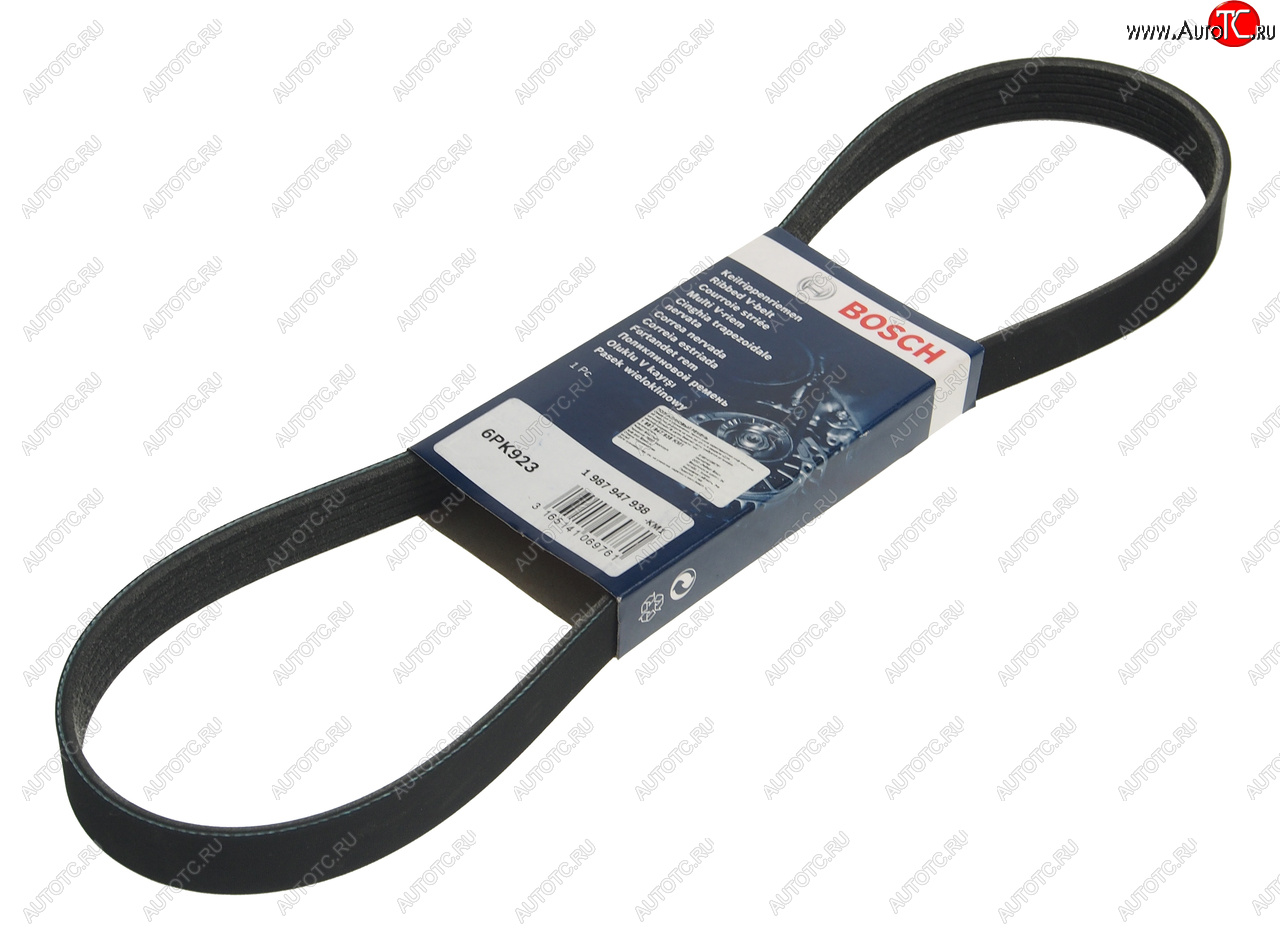 819 р. Ремень приводной поликлиновой 6PK923 BOSCH BOSCH 1987947938 BOSCH 1987947938  с доставкой в г. Воронеж