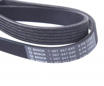 929 р. Ремень приводной поликлиновой 6PK1045 FORD Focus 2 (08-11) ГУР BOSCH BOSCH 1987947940 BOSCH 1987947940  с доставкой в г. Воронеж. Увеличить фотографию 2