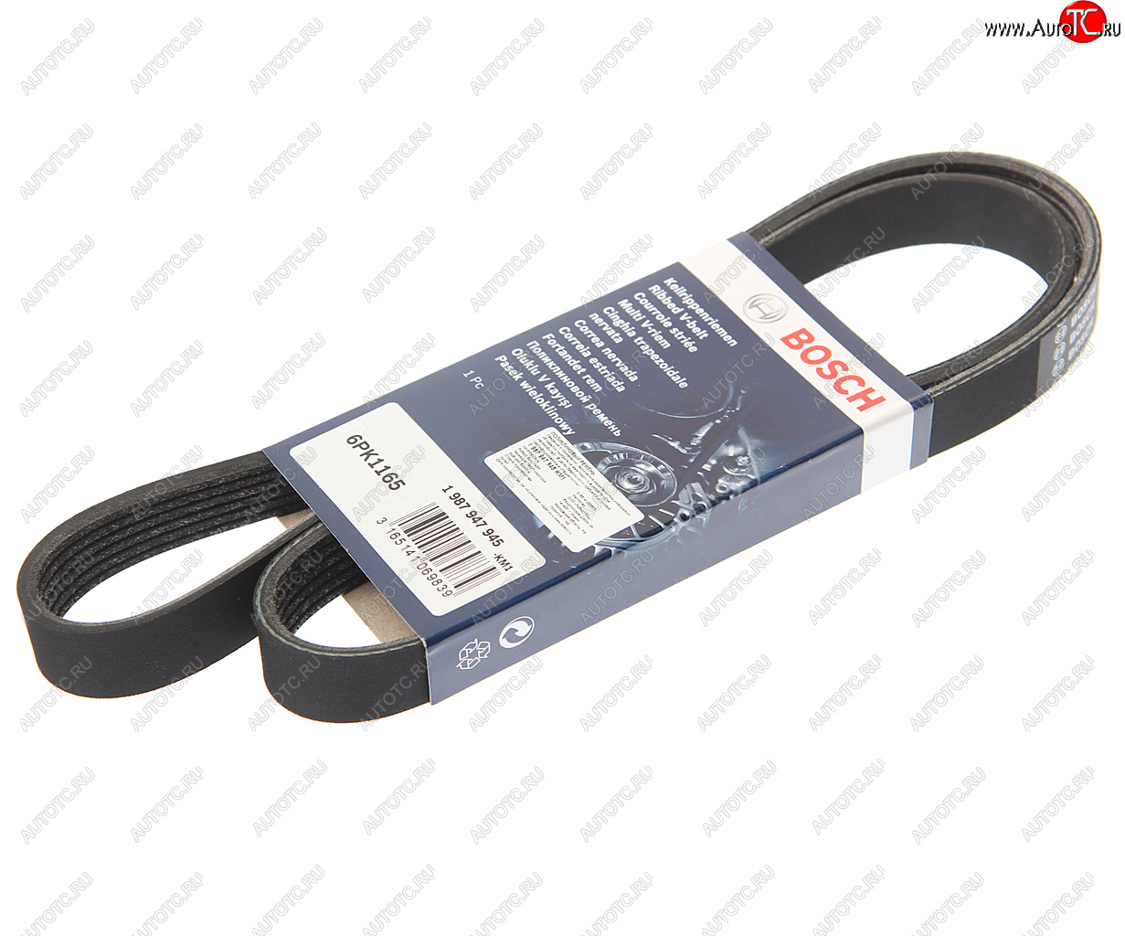 1 099 р. Ремень приводной поликлиновой 6PK1165 BOSCH BOSCH 1987947945  с доставкой в г. Воронеж
