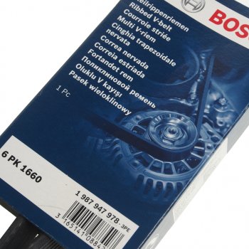 999 р. Ремень приводной поликлиновой 6PK1660 BOSCH BOSCH 1987947978  с доставкой в г. Воронеж. Увеличить фотографию 2
