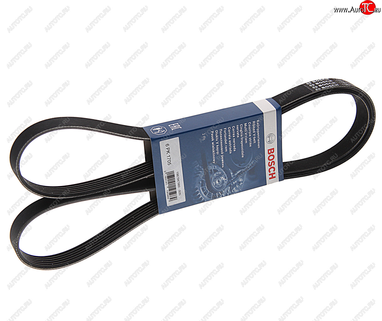 1 369 р. Ремень приводной поликлиновой 6PK1705 КАМАЗ-6520, PEUGEOT 407 генератора BOSCH BOSCH 1987947989  с доставкой в г. Воронеж