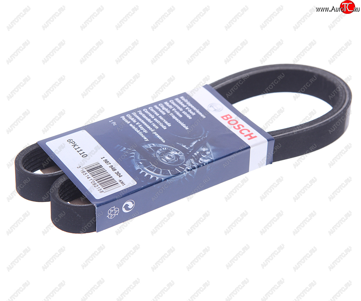889 р. Ремень приводной поликлиновой 6PK1110 BOSCH BOSCH 1987948304  с доставкой в г. Воронеж