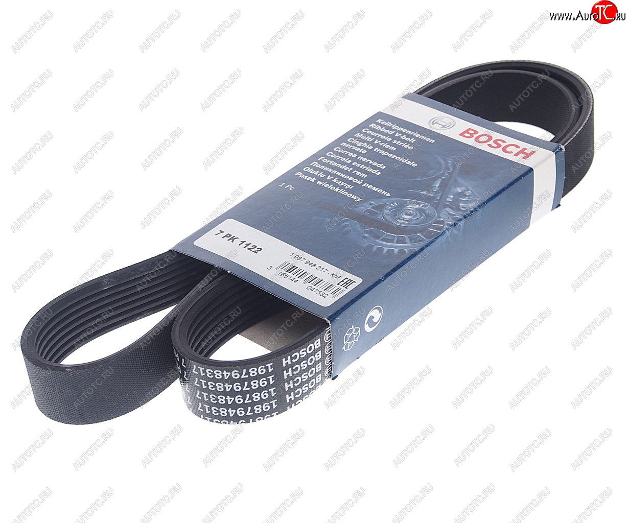 1 189 р. Ремень приводной поликлиновой 7PK1125 NISSAN Juke (10-) генератора BOSCH BOSCH 1987948317  с доставкой в г. Воронеж