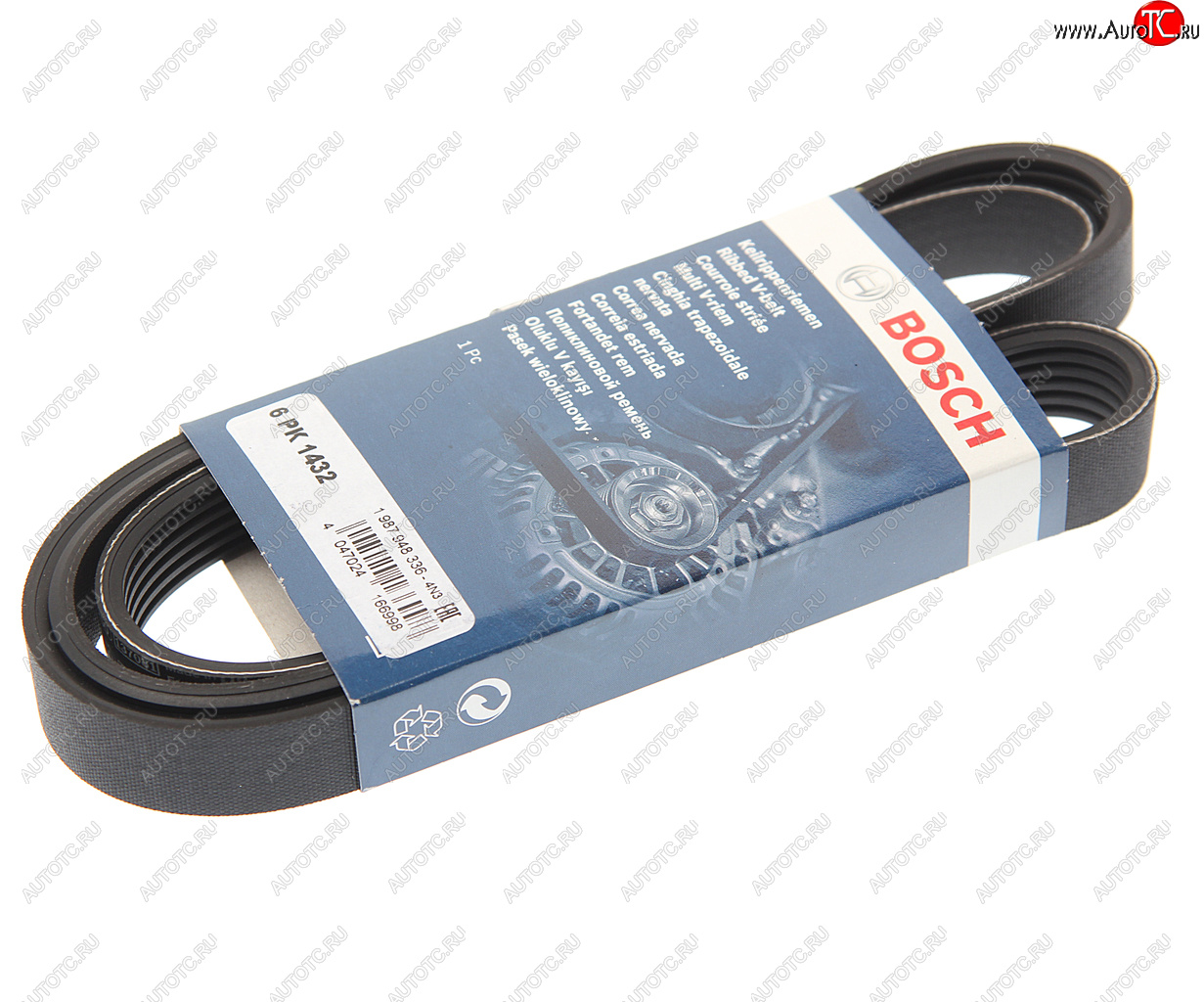 949 р. Ремень приводной поликлиновой 6PK1432 BOSCH BOSCH 1987948336  с доставкой в г. Воронеж
