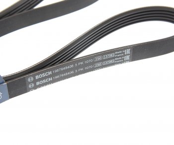 779 р. Ремень приводной поликлиновой 5PK1070 BOSCH BOSCH 1987948406 BOSCH 1987948406  с доставкой в г. Воронеж. Увеличить фотографию 2