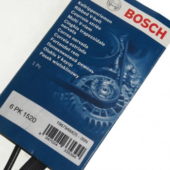 1 129 р. Ремень приводной поликлиновой 6PK1520 BOSCH BOSCH 1987948425  с доставкой в г. Воронеж. Увеличить фотографию 2