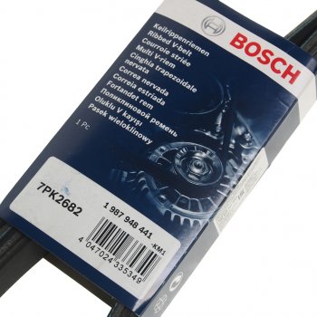 2 199 р. Ремень приводной поликлиновой 7РК 2682 BOSCH BOSCH 1987948441  с доставкой в г. Воронеж. Увеличить фотографию 2