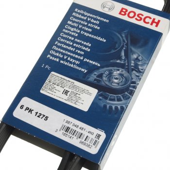 1 499 р. Ремень приводной поликлиновой 6PK1275 ГАЗ,УАЗ дв.405,409 BOSCH BOSCH 1987948481  с доставкой в г. Воронеж. Увеличить фотографию 2