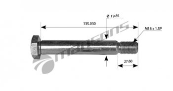 116 р. Болт DAF крепления кабины MANSONS MANSONS 200.085  с доставкой в г. Воронеж. Увеличить фотографию 1
