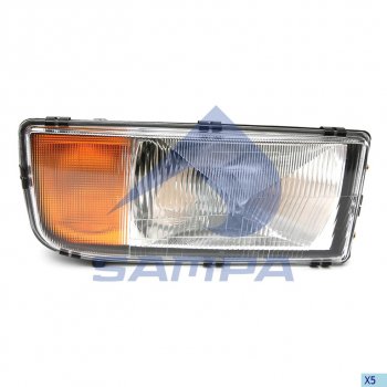 5 299 р. Фара MERCEDES Actros (96-02) правая SAMPA SAMPA 201.126  с доставкой в г. Воронеж. Увеличить фотографию 1