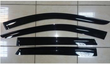 Комплект дефлекторов окон COMFORT Hyundai Santa Fe DM дорестайлинг (2012-2016) (черные)