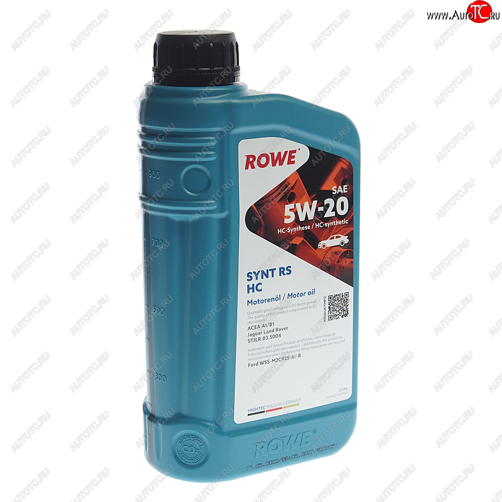 1 489 р. Масло моторное HIGHTEC SYNT RS A1B1 5W20 синт.1л ROWE ROWE 20186-0010-99  с доставкой в г. Воронеж