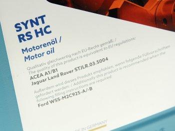 6 199 р. Масло моторное HIGHTEC SYNT RS A1B1 5W20 синт.5л ROWE ROWE 20186-0050-99  с доставкой в г. Воронеж. Увеличить фотографию 2