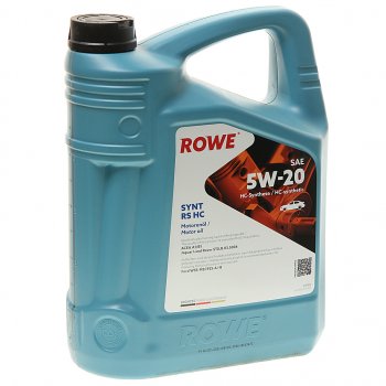 6 199 р. Масло моторное HIGHTEC SYNT RS A1B1 5W20 синт.5л ROWE ROWE 20186-0050-99  с доставкой в г. Воронеж. Увеличить фотографию 1