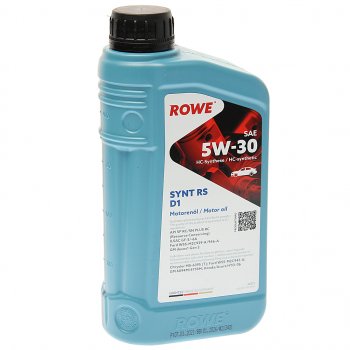 1 449 р. Масло моторное HIGHTEC SYNT RS D1 SPRCSNGF-56A 5W30 синт.1л ROWE ROWE 20212-0010-99  с доставкой в г. Воронеж. Увеличить фотографию 1