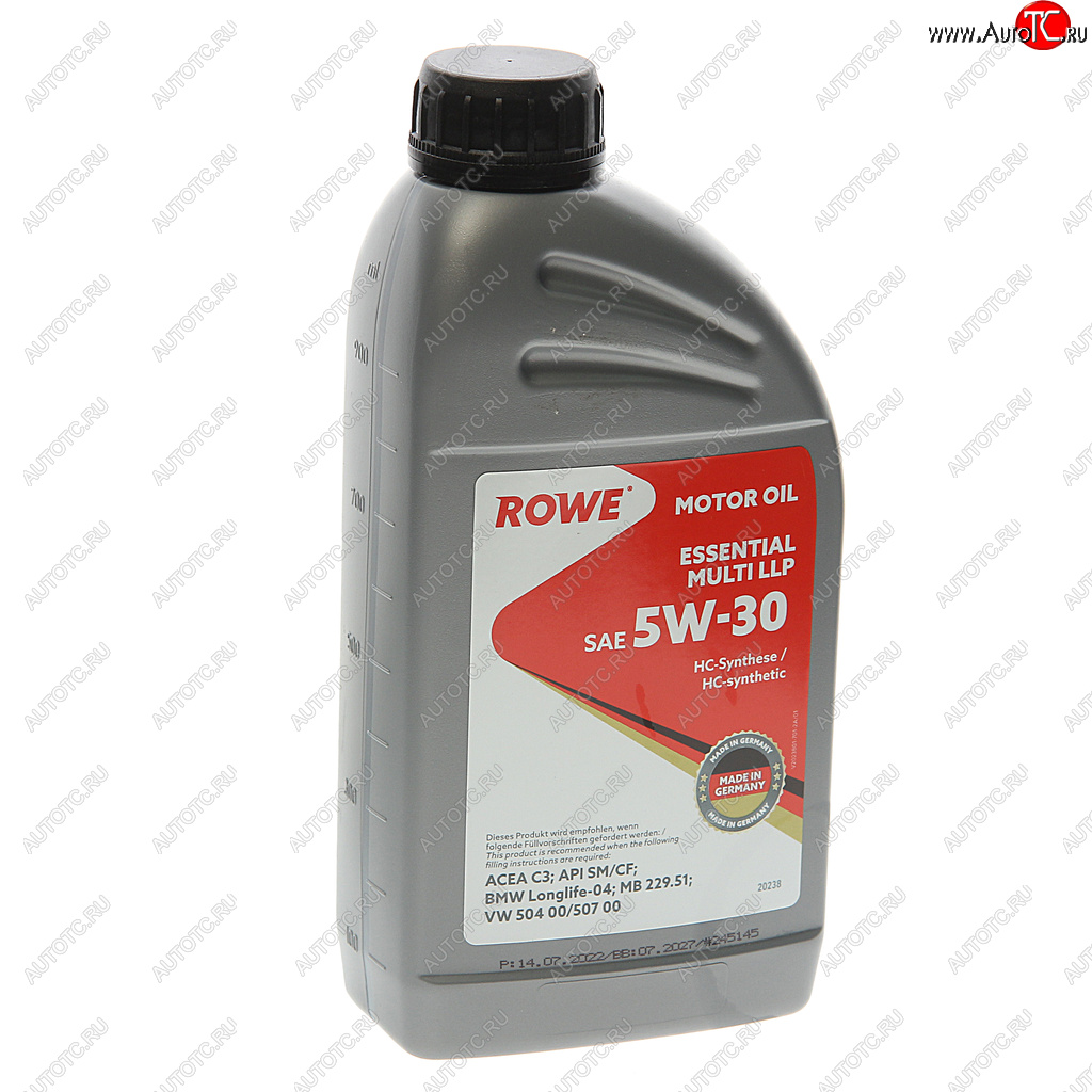 1 879 р. Масло моторное ESSENTIAL MULTI LLP 5W30 синт.1л ROWE ROWE 20238-177-2a  с доставкой в г. Воронеж