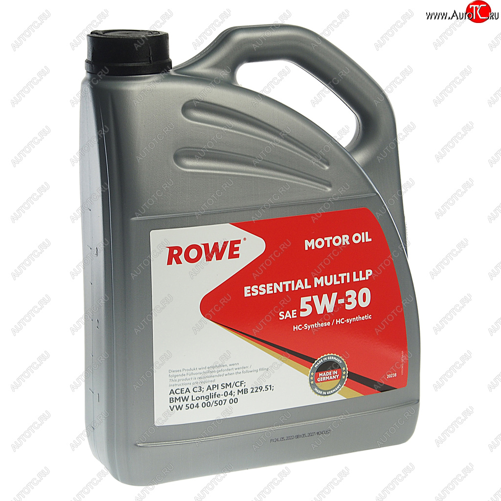 6 749 р. Масло моторное ESSENTIAL MULTI LLP 5W30 синт.4л ROWE ROWE 20238-453-2a  с доставкой в г. Воронеж