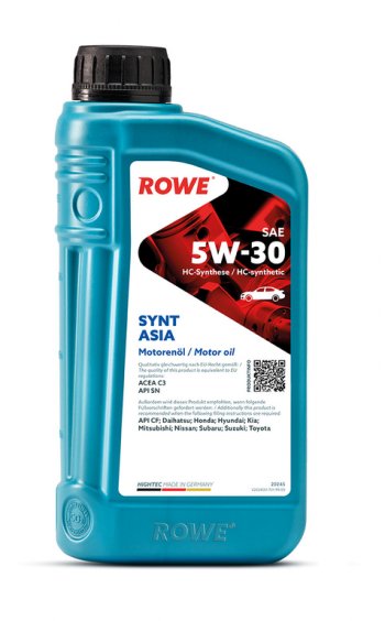 1 499 р. Масло моторное HIGHTEC SYNT ASIA SNCFC3 5W30 синт.1л ROWE ROWE 20245-0010-99  с доставкой в г. Воронеж. Увеличить фотографию 3